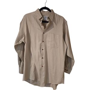 Brooks Brothers Beige Button-Up Shirt Size Medium
